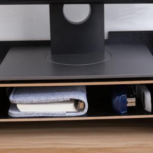 Gold Start Szafka podstawka pod monitor z półkami, Orzech 7