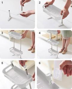 Koszyk prysznicowy Gold Start Półka na przyssawki dwupiętrowa 7