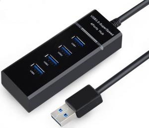 HUB USB Gold Start 4x USB-A 3.0 Czarny (K014) 1
