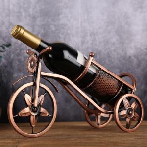 Gold Start Stojak na wino rower retro 3
