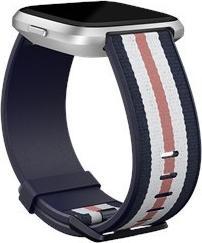 Fitbit Fitbit Versa-Lite Woven Hybrid Band, large, navy/pink 2