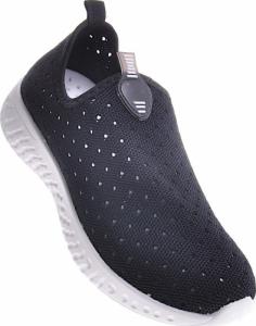 Pantofelek24 Czarne wsuwane obuwie sportowe /C1-3 11919 T192/ 38 2