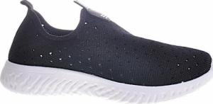 Pantofelek24 Czarne wsuwane obuwie sportowe /C1-3 11919 T192/ 38 4