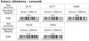 Dino Smycz sznurek składana 0.6 x 200 cm - Czerwony 2