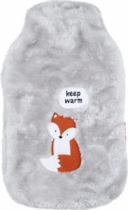 Soxo Termofor szary DUŻY 1,8l SOXO ogrzewacz w pokrowcu sweterku keep warm pomysł na prezent 1