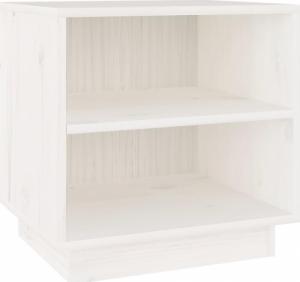 vidaXL vidaXL Szafki nocne, 2 szt., białe, 40x34x40 cm, lite drewno sosnowe 2