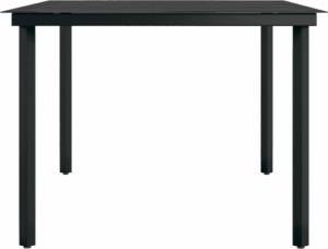 vidaXL 7-częściowy zestaw mebli ogrodowych, czarny 6