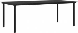 vidaXL 9-cz. zestaw mebli ogrodowych z poduszkami, brązowo-czarny 4