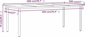 vidaXL 9-cz. zestaw mebli ogrodowych z poduszkami, brązowo-czarny 7