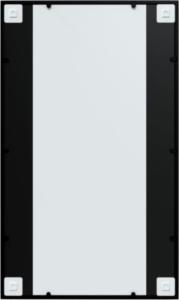 vidaXL vidaXL Lustro ścienne, czarne, 100x60 cm, metal 3