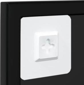 vidaXL vidaXL Lustro ścienne, czarne, 100x60 cm, metal 4