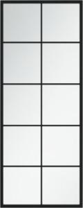 vidaXL vidaXL Lustro ścienne, czarne, 100x40 cm, metal 2