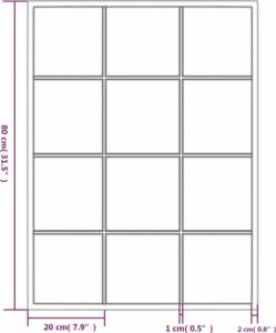 vidaXL vidaXL Lustro ścienne, 80 x 60 cm, metal 5