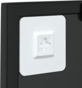 vidaXL vidaXL Lustro ścienne, czarne, 40x40 cm, metal 4