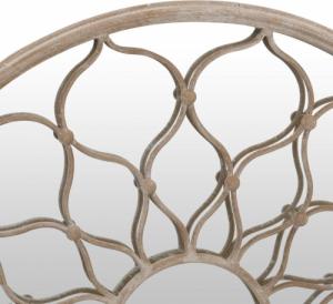 vidaXL Lustro do wnętrz, kolor piaskowy, 40x3 cm, okrągłe, żelazne 4