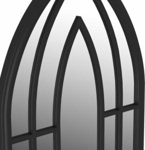 vidaXL vidaXL Lustro do wnętrz, czarne, 100x45 cm, żelazne 4