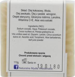 WS Naturalne Mydła Wiedeńskie Mydło Pomarańcza 110g WS NATURALNE MYDŁA WIEDEŃSKIE 2