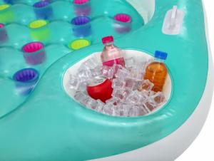 Bestway Materac do Pływania Double Designer Lounge, turkusowy 224 x 174 cm 12