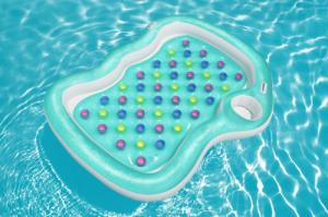 Bestway Materac do Pływania Double Designer Lounge, turkusowy 224 x 174 cm 17