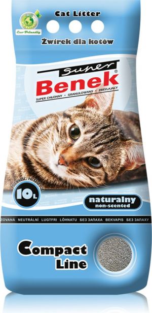 Żwirek dla kota Super Benek Compact Naturalny 10 l 1
