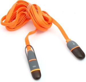 Kabel USB Platinet USB A -> Micro USB, Lightning 2m Pomarańczowy (43583) 1