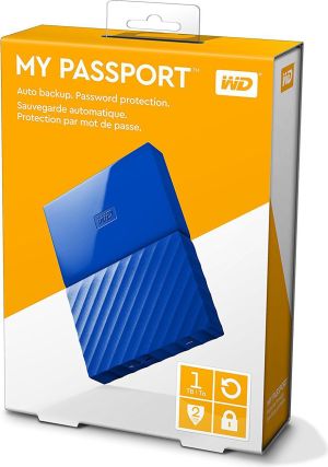 Dysk zewnętrzny HDD WD My Passport 1TB Niebieski (WDBYNN0010BBL-WESN) 5