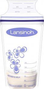 Lansinoh Woreczki na pokarm fioletowe 25x180ml (LAN003) 2