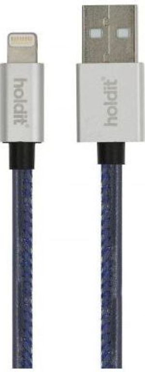 Kabel USB Holdit USB-A - Lightning 1 m Granatowy (612663) 1