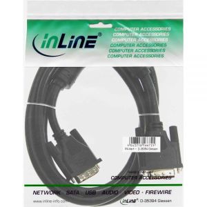 Kabel InLine DVI-D - DVI-D 10m czarny (17767) 2