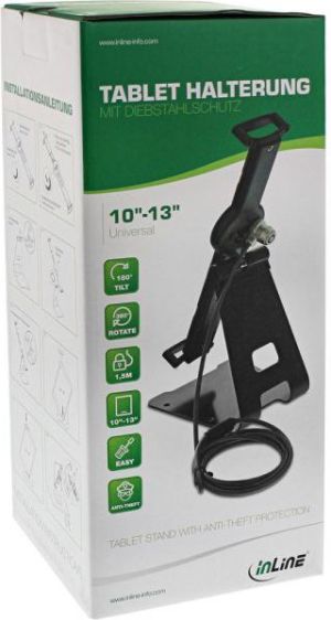 Stojak InLine Stojak na tablet z blokadą, 10-13", srebrny (55727W) 7