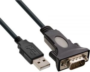 Kabel USB InLine USB-A - RS-232 0.25 m Czarny (33306I) 1