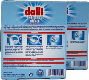 Dalli Werke Zestaw: 2x Chusteczki do prania Dalli do tkanin białych po 15szt 2