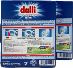 Dalli Werke Zestaw: 2x Chusteczki do prania Dalli do tkanin kolorowych po 15szt 2