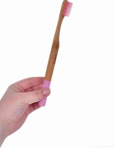 GoEco Bambusowa szczoteczka do zębów GoEco BAMBOO różowa 3