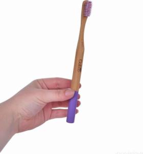 GoEco Bambusowa szczoteczka do zębów GoEco BAMBOO liliowa 3