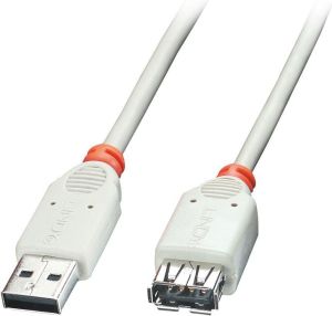 Kabel USB Lindy USB-A (M/F) 1m Szary (41762) 1