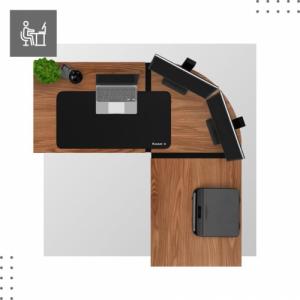 Biurko Mark Adler Leader 5.5 Orzechowe 147 cm x 112.5 cm 7