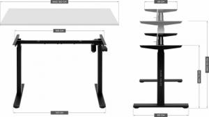 Biurko Mark Adler Xeno 2.0 Czarne 120 cm x 49 cm 6