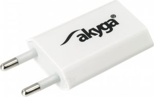 Ładowarka Akyga USB Biały (AK-CH-03 1A) 1