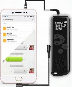 Dyktafon 7Smart Rejestrator podsłuch 75 godzin nagrywania hasło 6