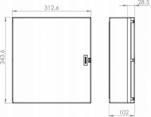 NILSON NILSON / ELS ELEKTROTECHNIKA SKRZYNKA ELEKTRYCZNA ROZDZIELNICA NATYNKOWA 2X12 12