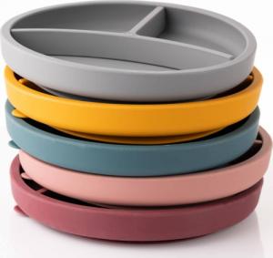 ECO RASCALS ECORASCALS* Miseczka trójdzielna silikonowa TEAL z przyssawką one size 4