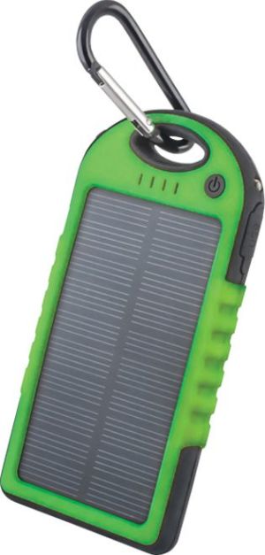 Powerbank Forever Bateria uniwersalna zewnętrzna solarna Forever PB-016 5000 mAh zielona - GSM011347 1