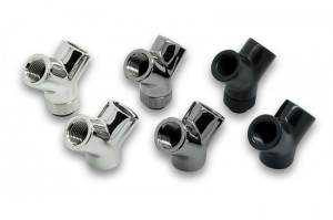 EK Water Blocks EK-AF Y-Splitter 1/4" Black (3831109846995) 3