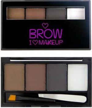 Makeup Revolution I Heart Makeup Brows Kit Zestaw do makijażu brwi Bold Is Best 3g 1