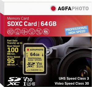 Karta AgfaPhoto SDHC 64 GB Class 10 UHS-I/U3 V30 (10606) 2