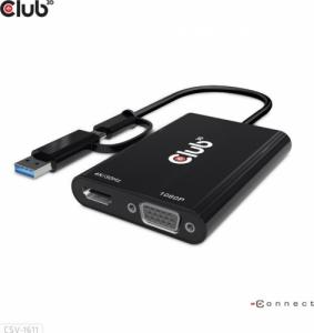 Stacja/replikator Club 3D USB-C/A (CSV-1611) 2