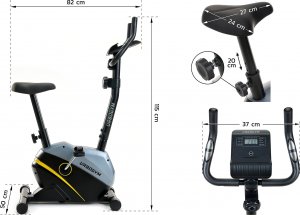 Rower stacjonarny Urbogym Oxygen Yellow magnetyczny 11