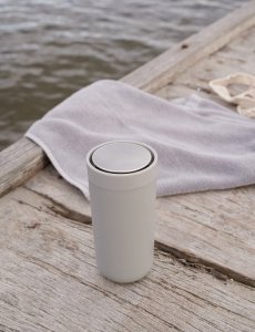 Stelton To Go Click Thermal Mug 0,4 l soft light grey 4