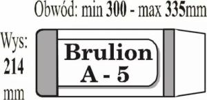 IKS Okładki na brulion A5 - IKS1 paczka=50 szt. (obwód: min 300 - max 335 mm) 1